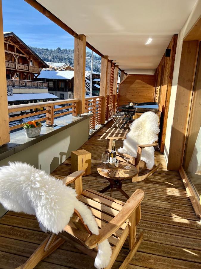 Appartement De Standing Plein Centre Station, 50M Des Pistes Les Gets Kültér fotó